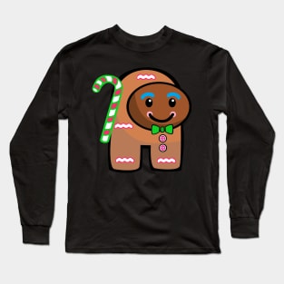 shh, it's the gingerbread man Long Sleeve T-Shirt